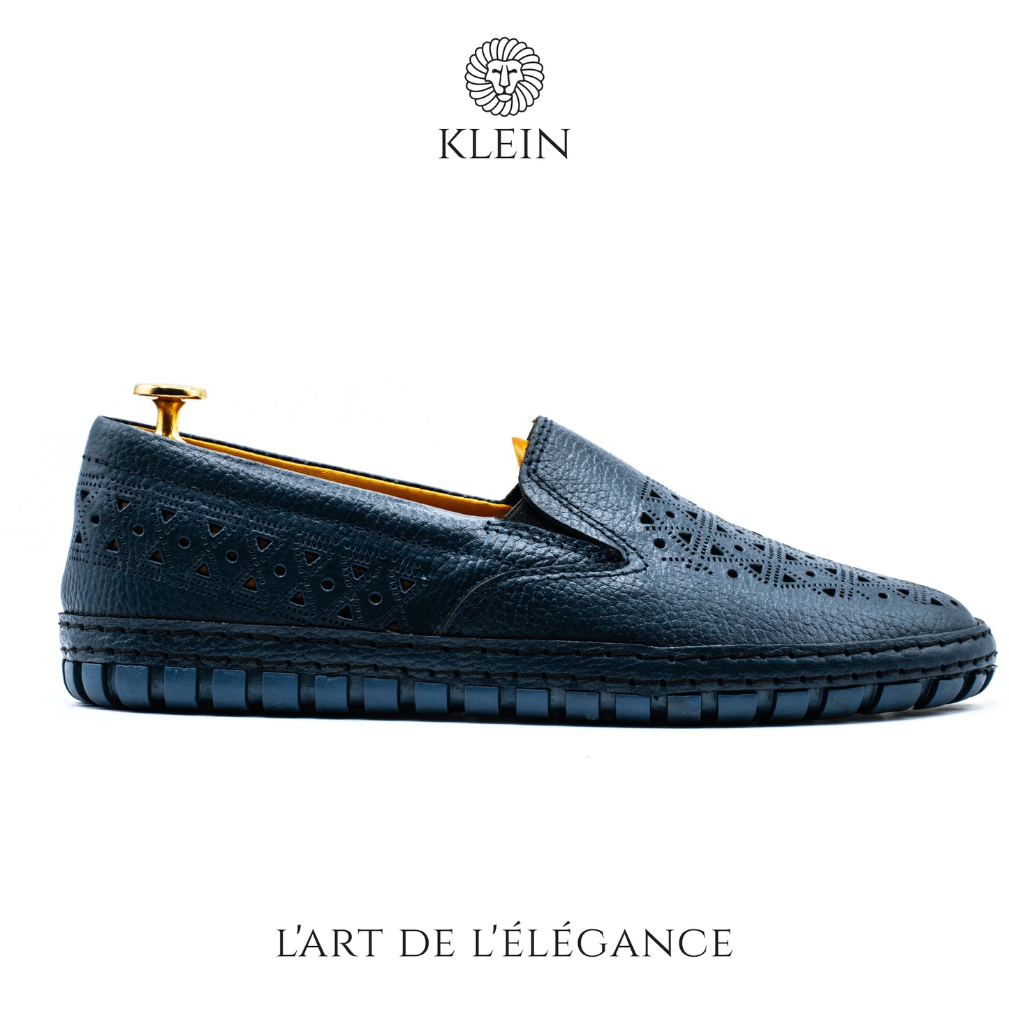 CONFORT TOP BOSS BLEU EN CUIR