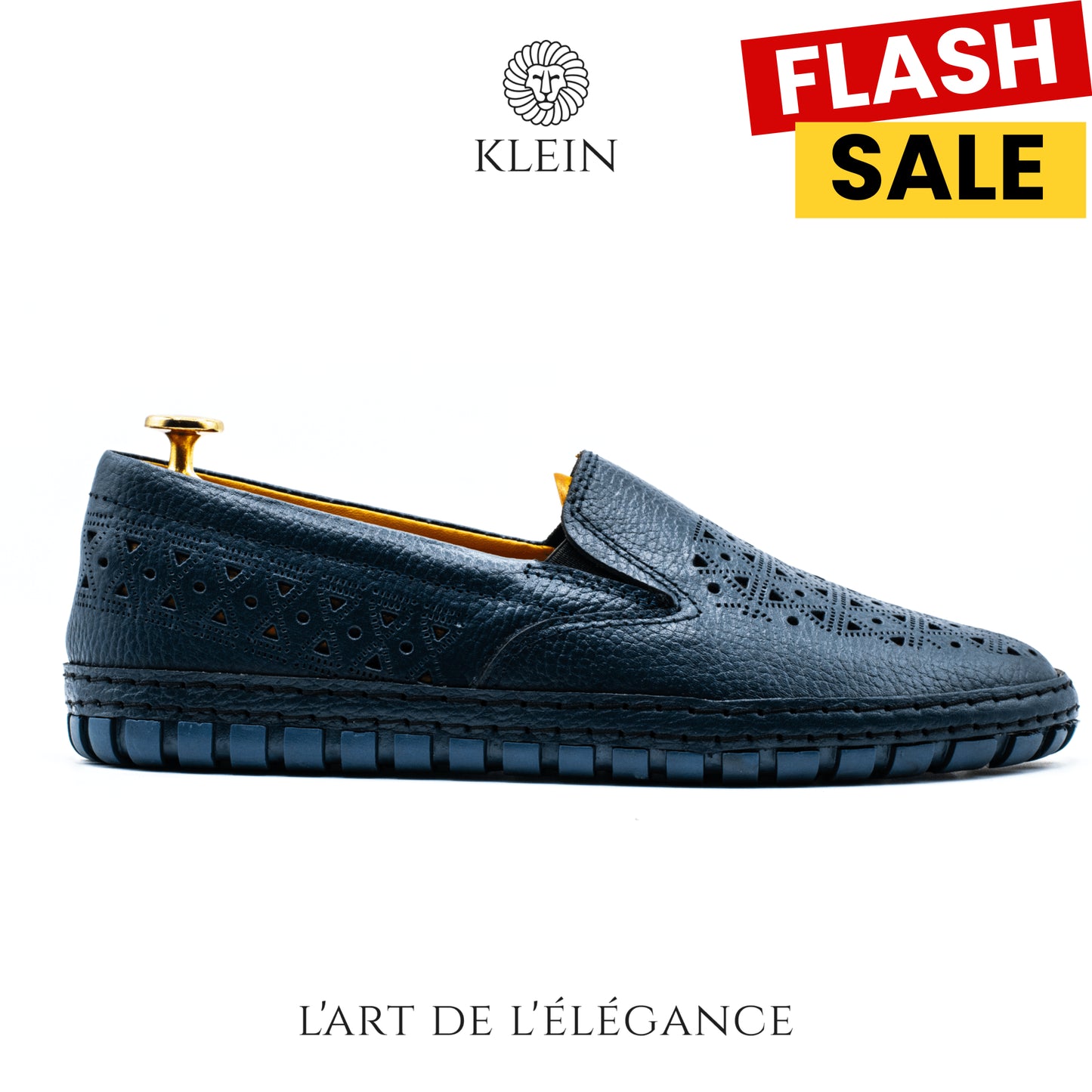 CONFORT TOP BOSS BLEU EN CUIR