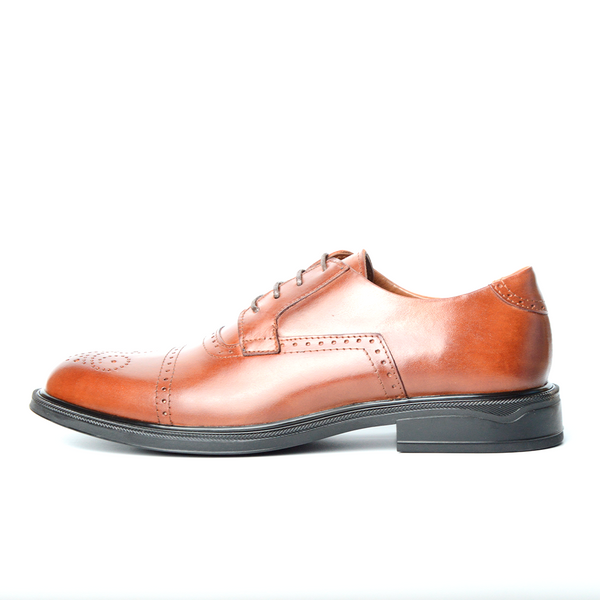 RICHELIEU CHAUSSURE CLASS EN CUIR TABAC