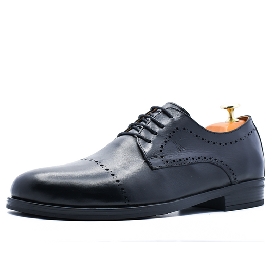 CHAUSSURE CLASS EN CUIR NOIR RF 711