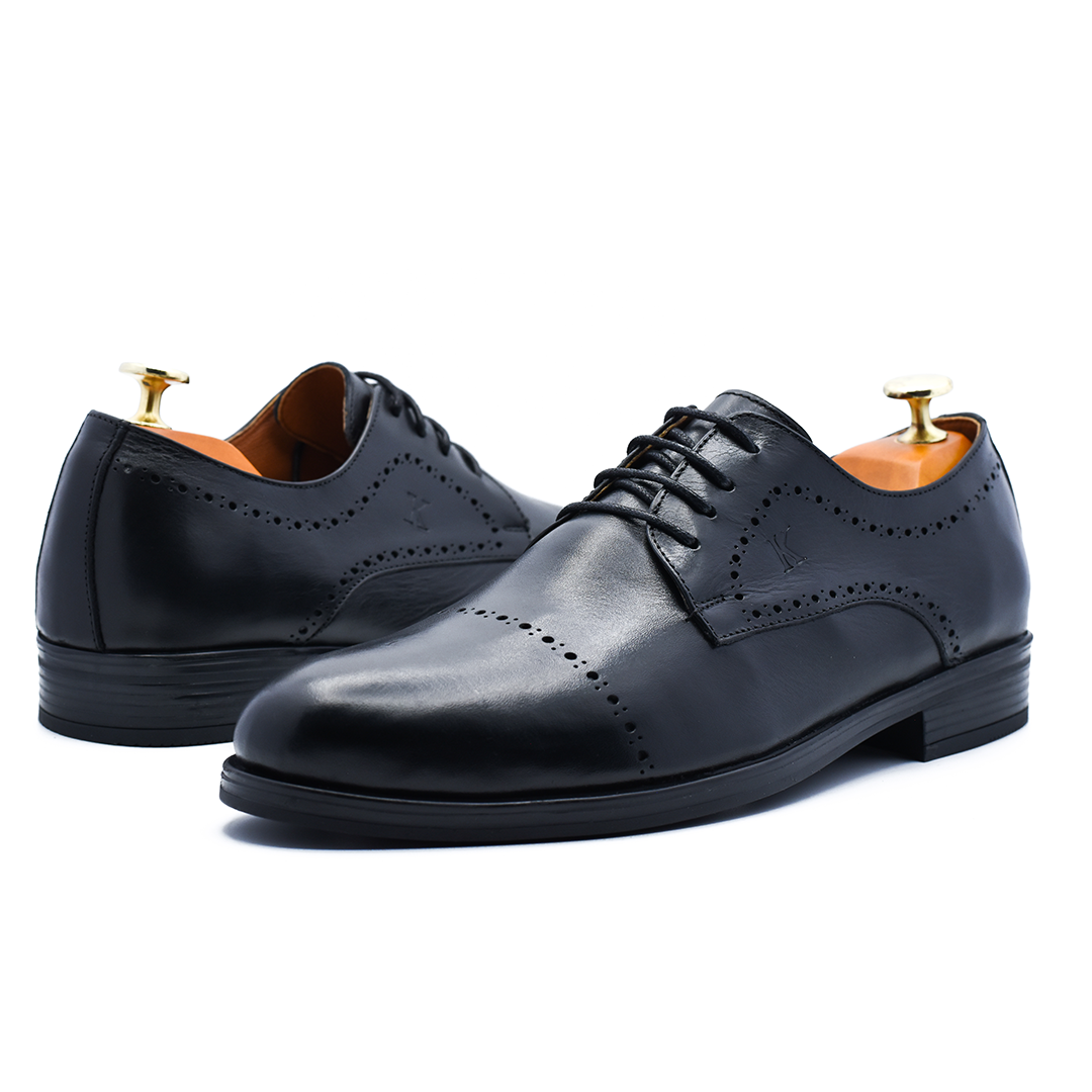 CHAUSSURE CLASS EN CUIR MARRON RF 711