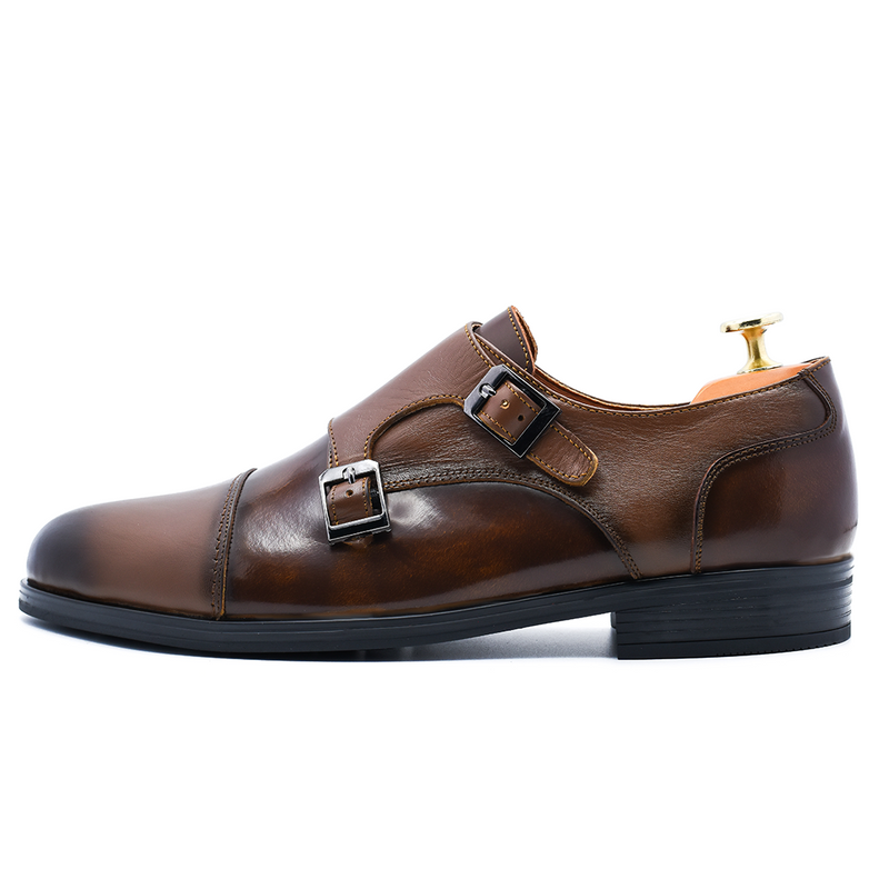 CHAUSSURE CLASS EN CUIR MARRON RF 716