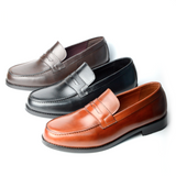 COLLEGE  CHAUSSURE CLASS EN CUIR TABAC RF:015