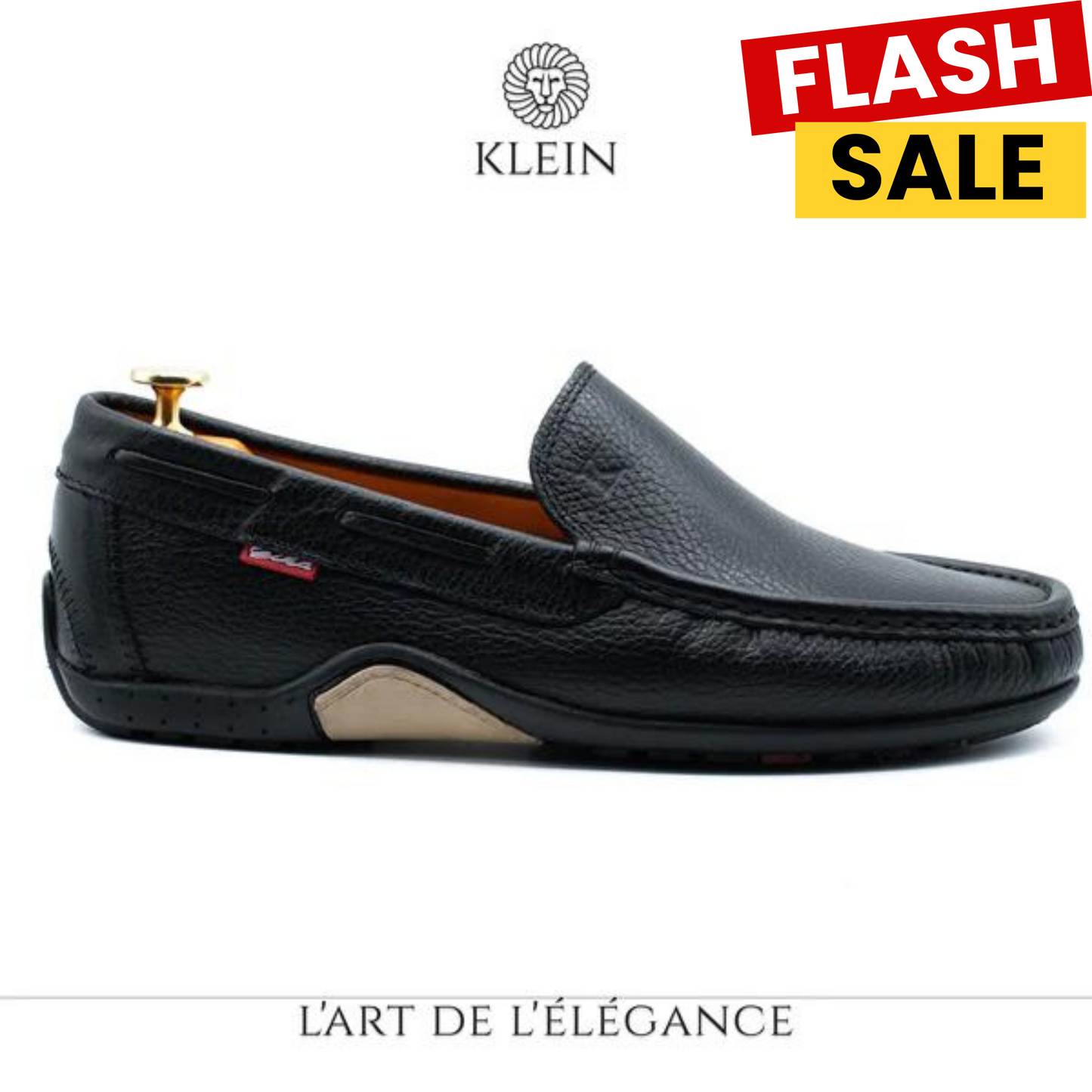 Grand Seigneur BMN Mocassin En Cuir noir