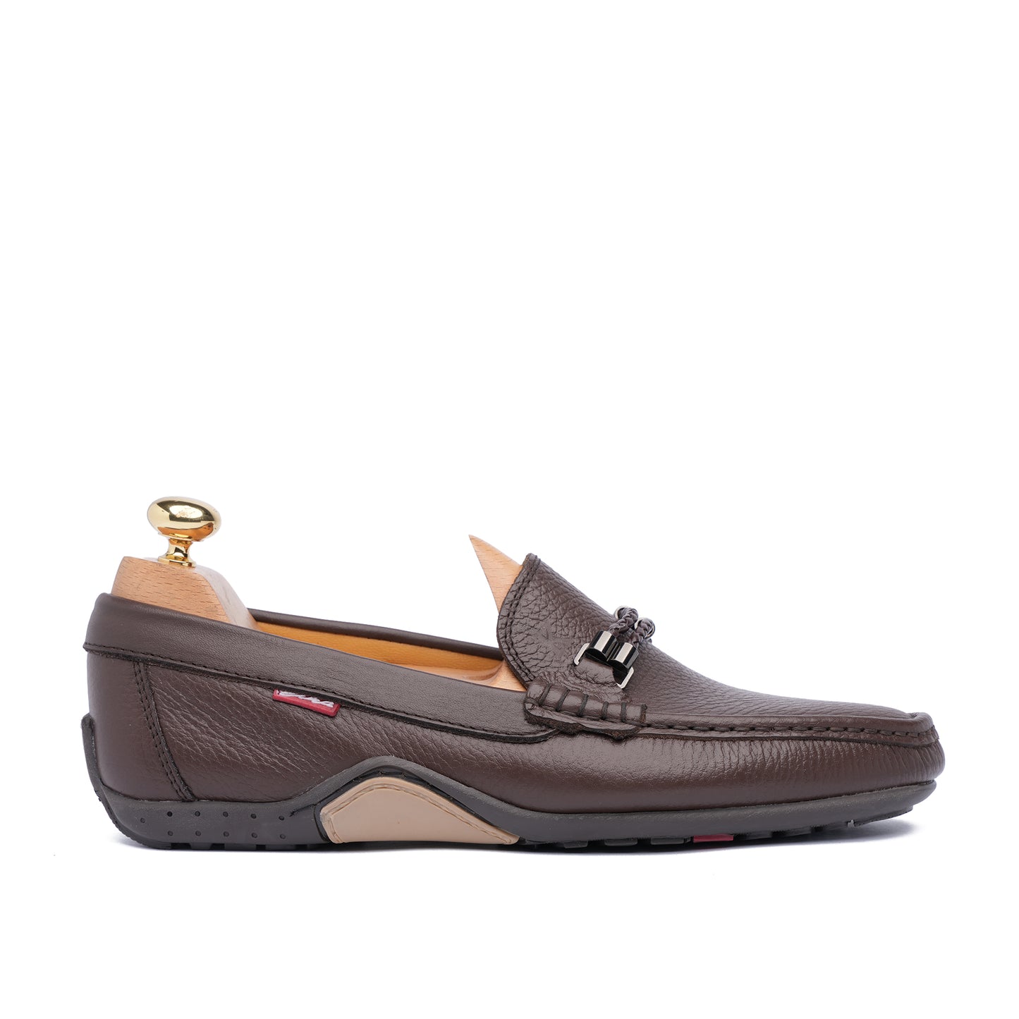 Grand Seigneur H Mocassin En Cuir MARRON