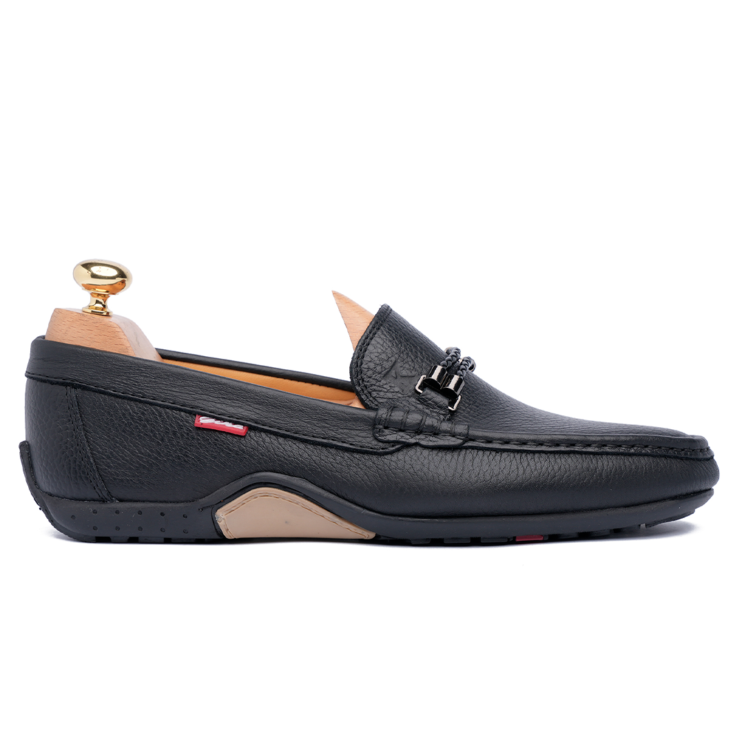 Grand Seigneur BMN Mocassin En Cuir blanc