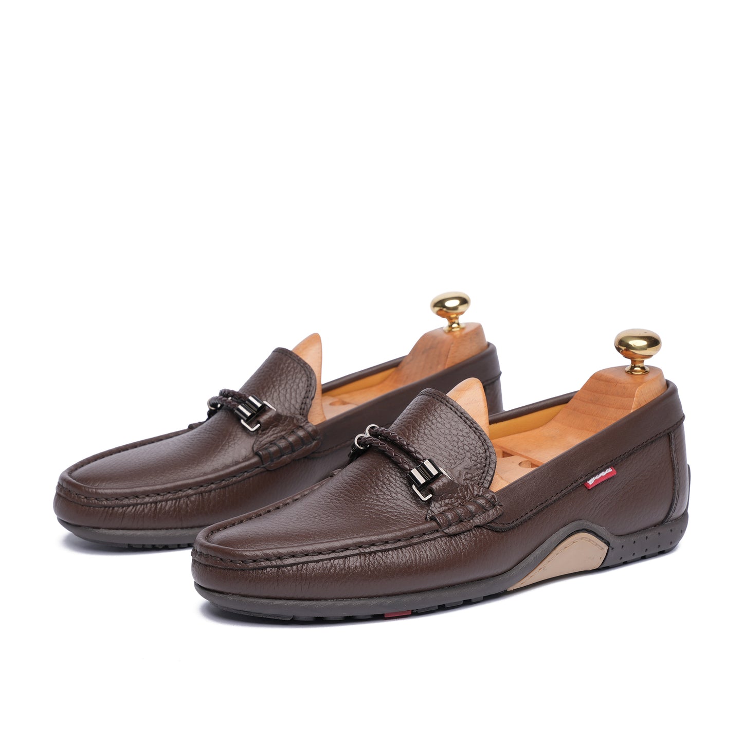 Grand Seigneur H Mocassin En Cuir MARRON