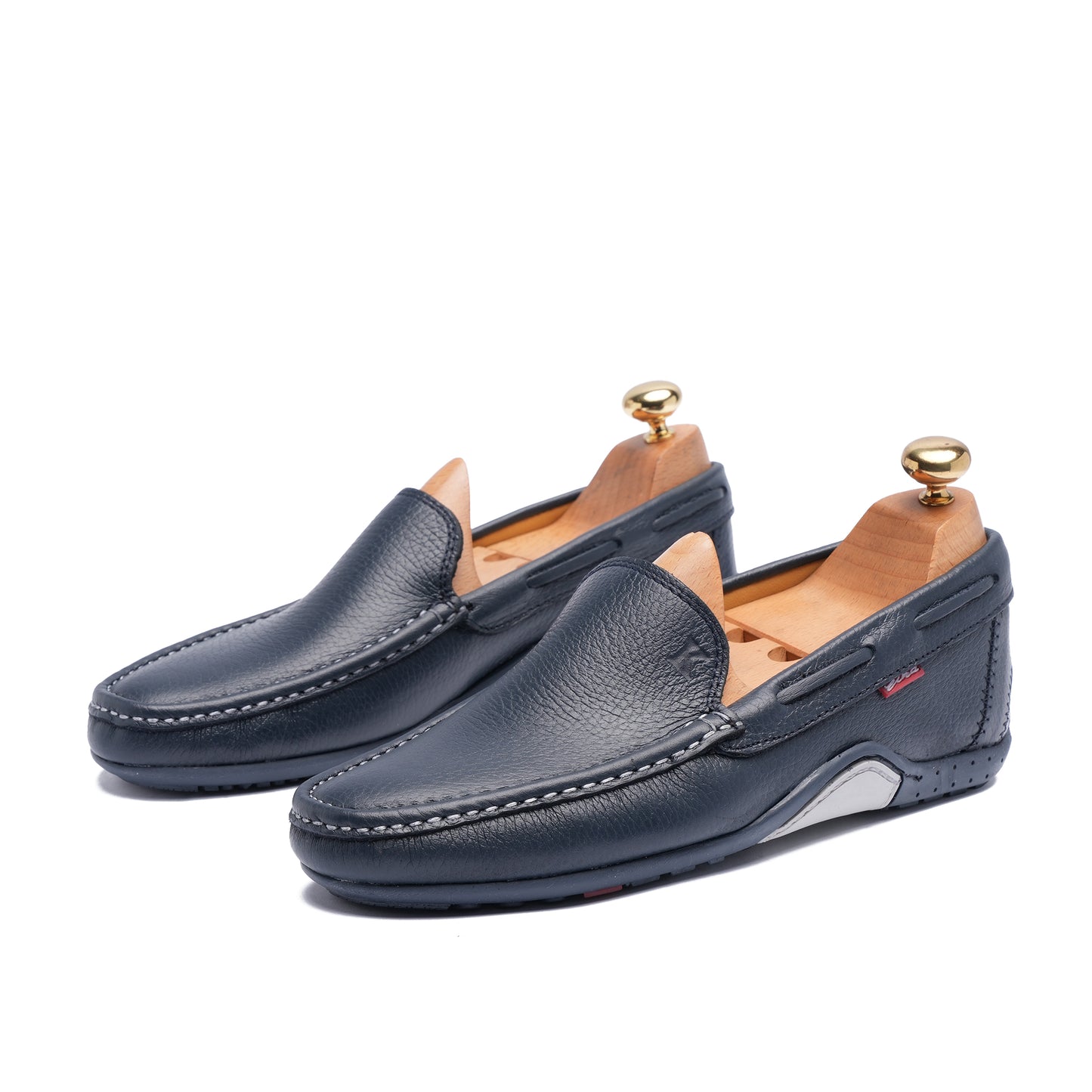 Grand Seigneur BMN Mocassin En Cuir bleu