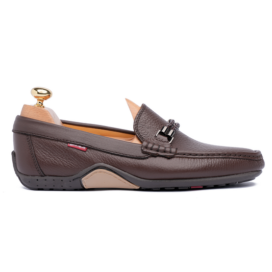 Grand Seigneur H Mocassin En Cuir MARRON