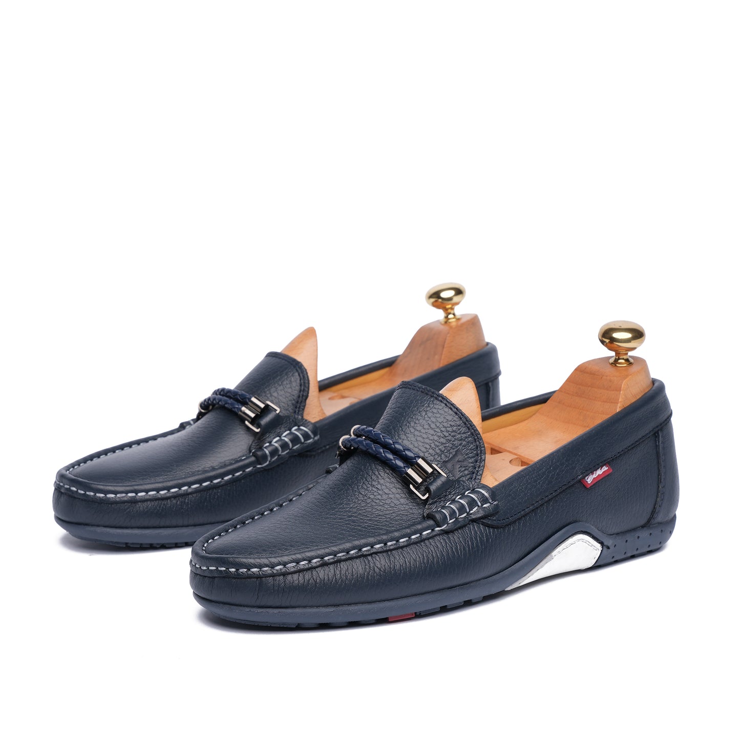 Grand Seigneur H Mocassin En Cuir BLEU