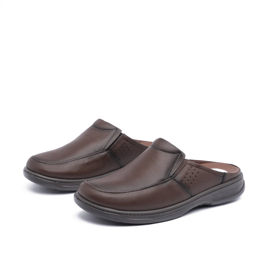 Sabot Adm en cuir Marron