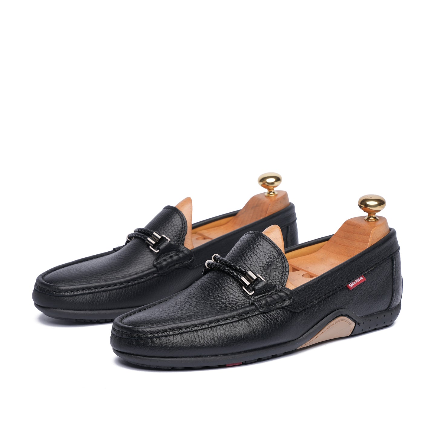 Grand Seigneur H Mocassin En Cuir NOIR