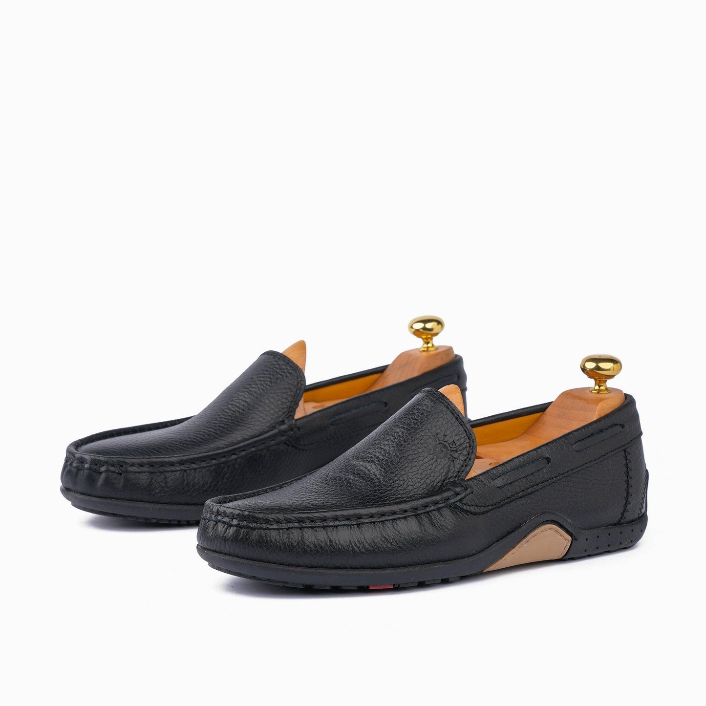 Grand Seigneur BMN Mocassin En Cuir noir