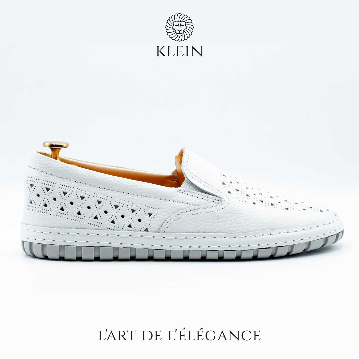 CONFORT TOP BOSS  EN CUIR BLANC