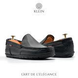 MOCASSIN MONACO MARRON EN CUIR