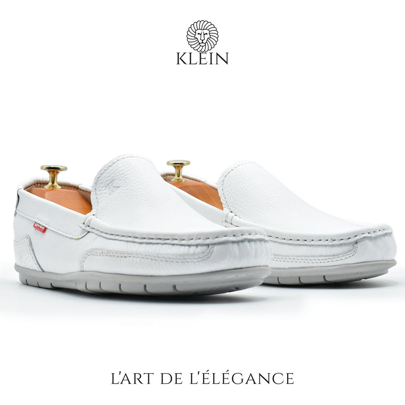 MOCASSIN MONACO MARRON EN CUIR