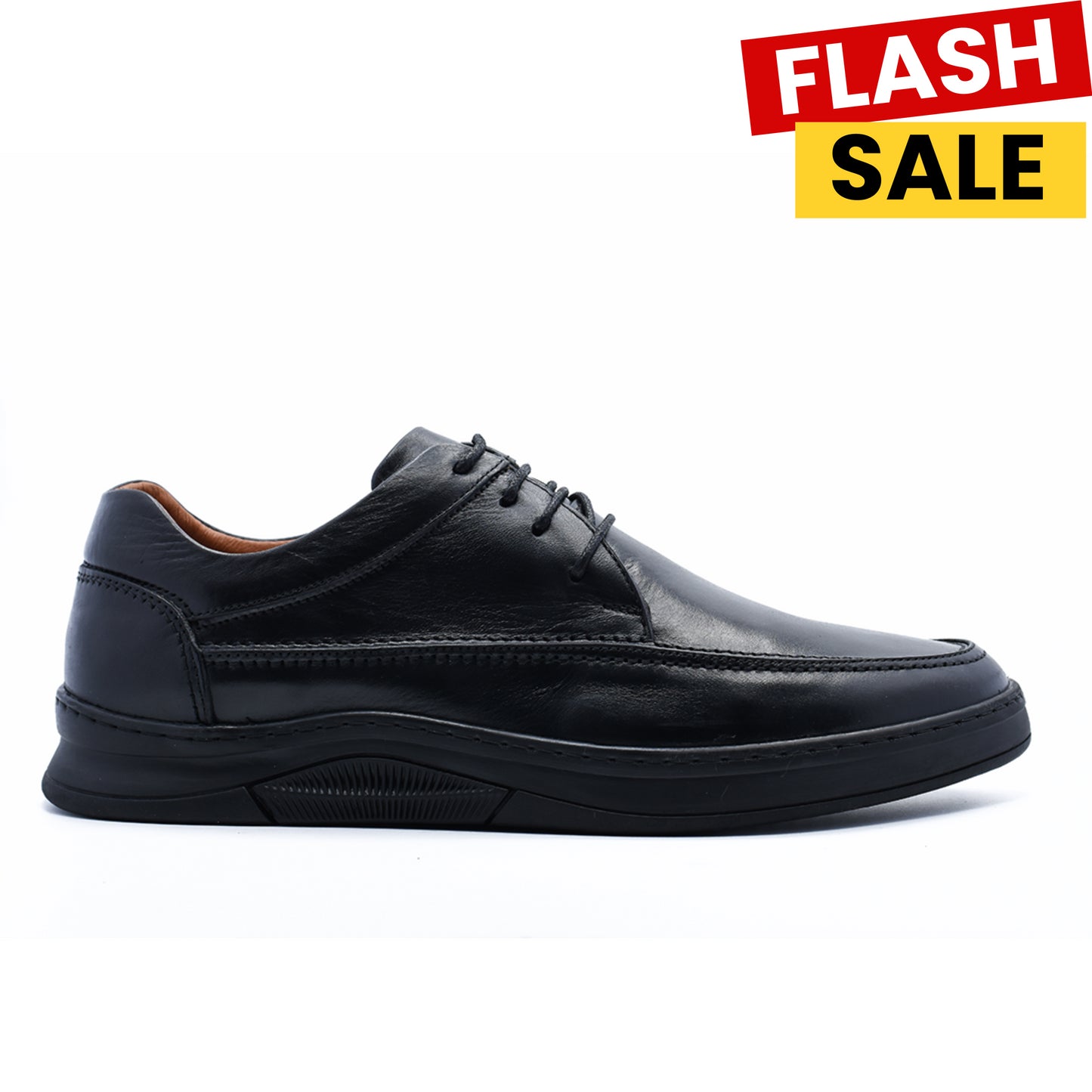 BASKETS EN CUIR NOIR RF795