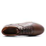 BASKETS EN CUIR MARRON RF017