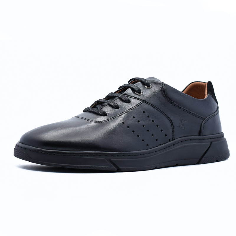 BASKETS EN CUIR MARRON RF017
