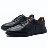 BASKETS EN CUIR MARRON RF017