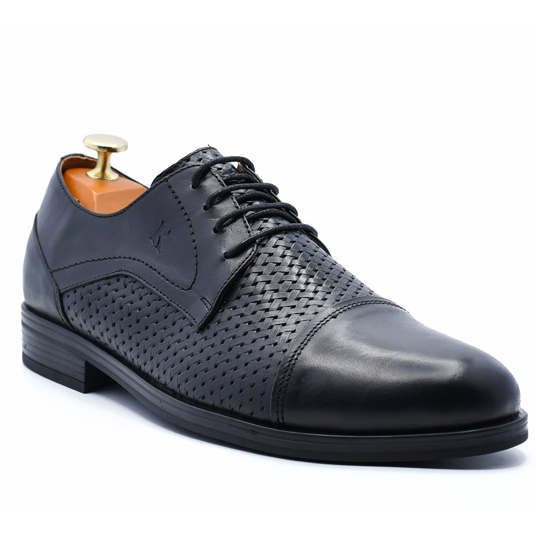 CHAUSSURE CLASS EN CUIR MARRON RF 765