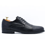 CHAUSSURE CLASS EN CUIR NOIR RF 765