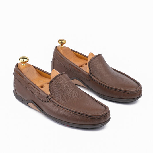 Grand Seigneur BMN Mocassin En Cuir Tabac