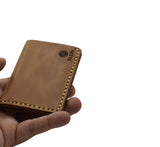 PORTE-CARTES À DEUX VOLETS TABAC