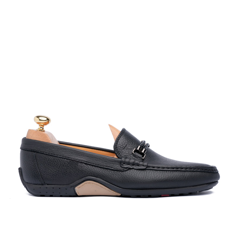 Grand Seigneur H Mocassin En Cuir NOIR
