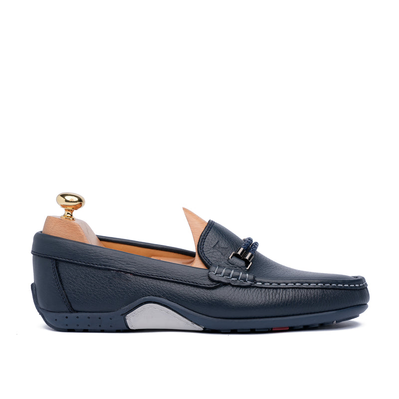 Grand Seigneur H Mocassin En Cuir BLEU
