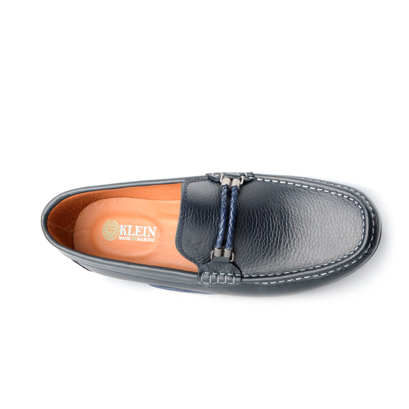 Grand Seigneur H Mocassin En Cuir BLEU