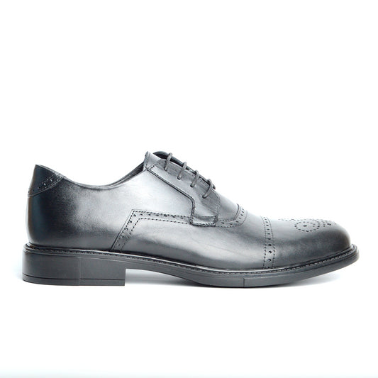 RICHELIEU CHAUSSURE CLASS EN CUIR NOIR