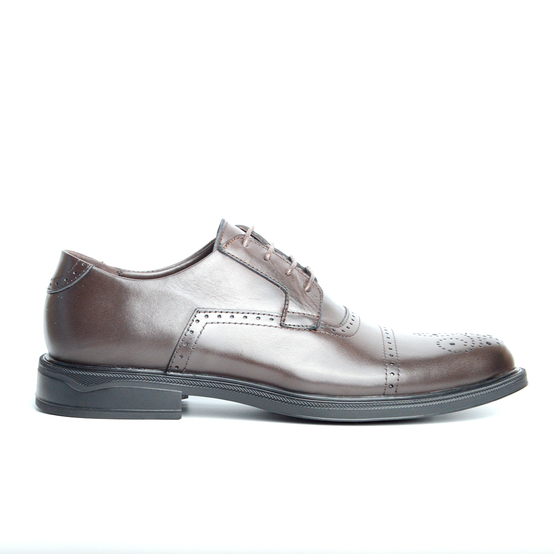 RICHELIEU CHAUSSURE CLASS EN CUIR MARRON