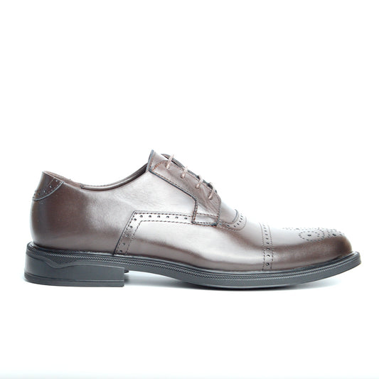 RICHELIEU CHAUSSURE CLASS EN CUIR MARRON