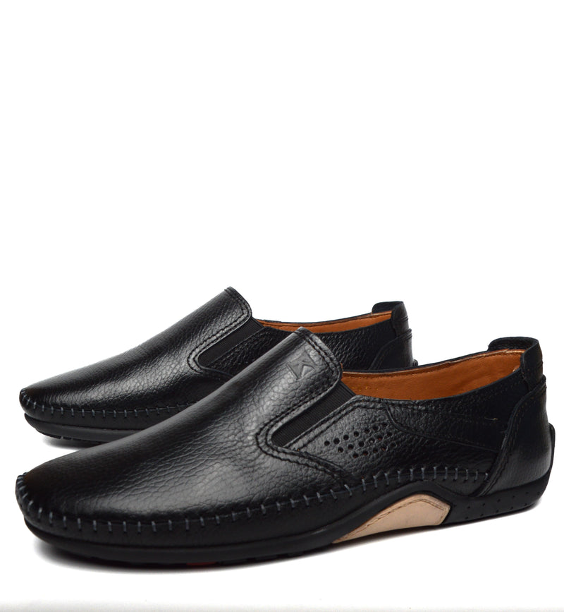 Grand Seigneur S Mocassin En Cuir NOIR