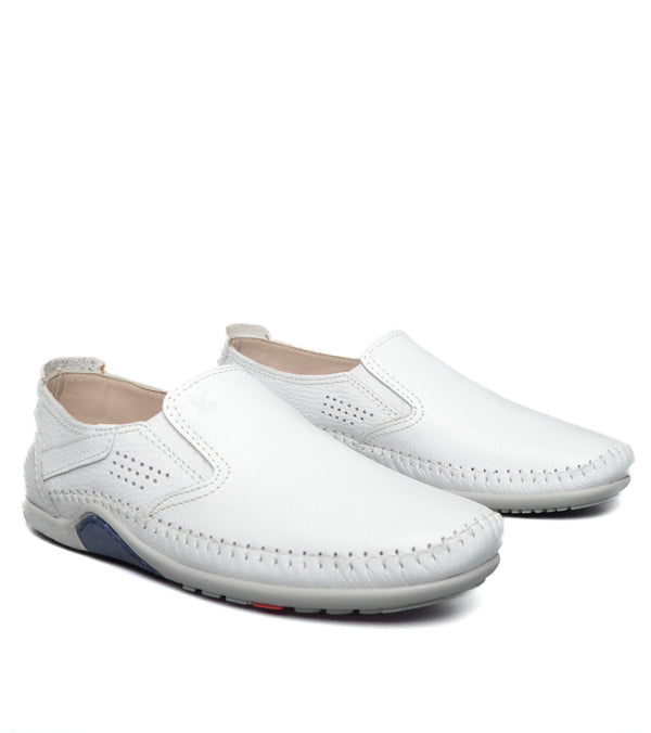Grand Seigneur S Mocassin En Cuir BLANC