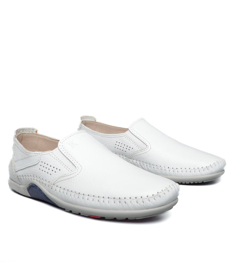 Grand Seigneur S Mocassin En Cuir BLANC