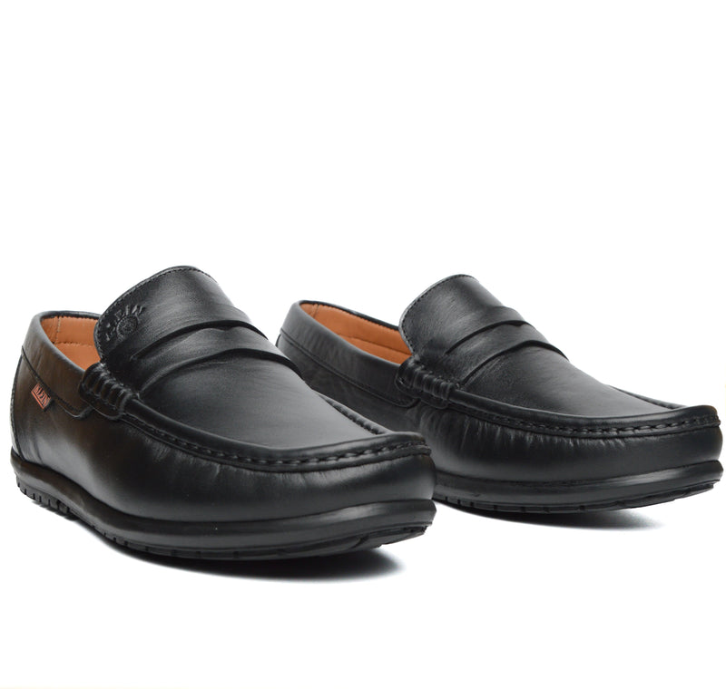 Alonzo Mocassin En Cuir Noir
