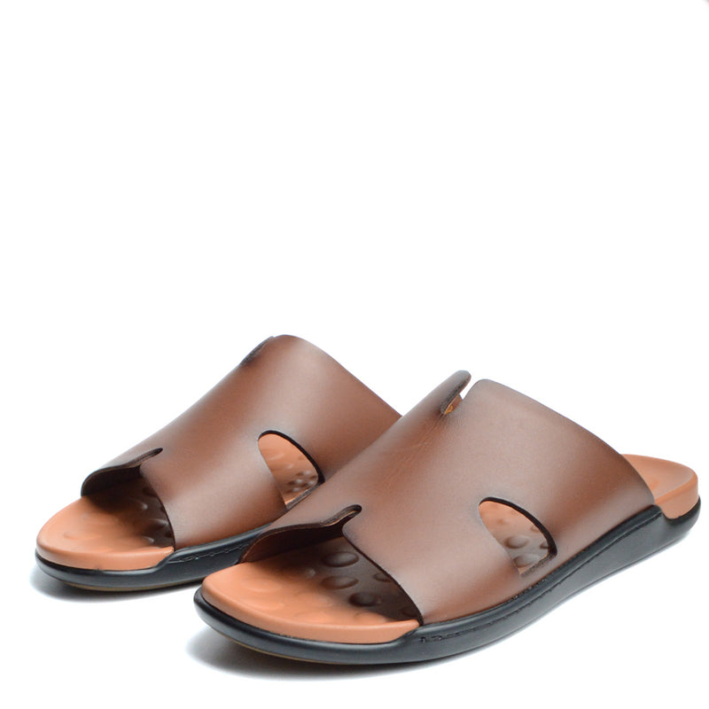 Sandale Grand Seigneur H En Cuir Marron