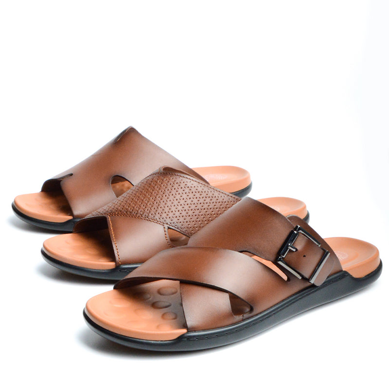 Sandale Grand Seigneur H En Cuir Marron