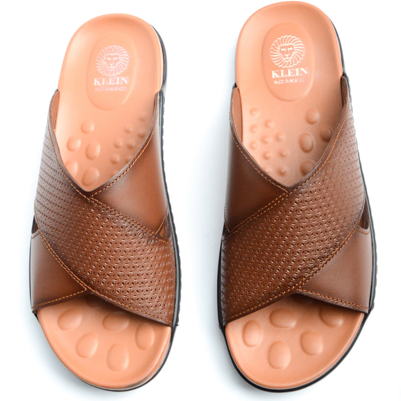 Sandale Boss En Cuir Marron