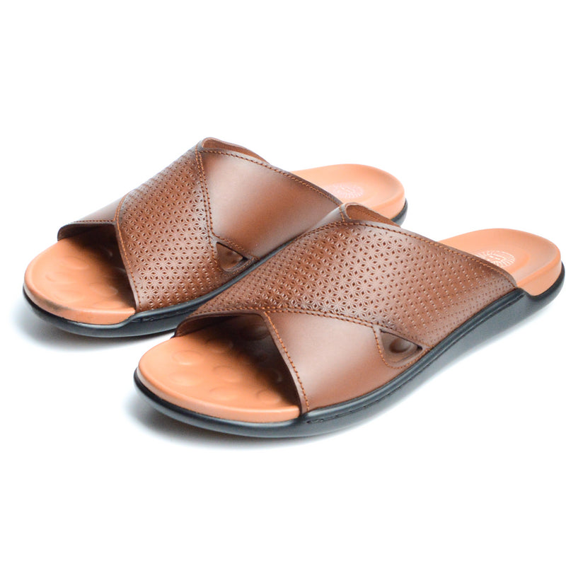 Sandale Boss En Cuir Marron