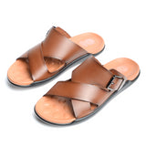 Sandale Sandro En Cuir Marron