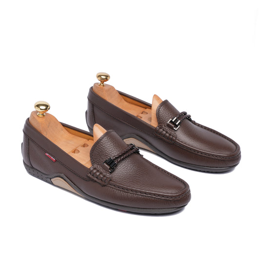 Grand Seigneur H Mocassin En Cuir MARRON