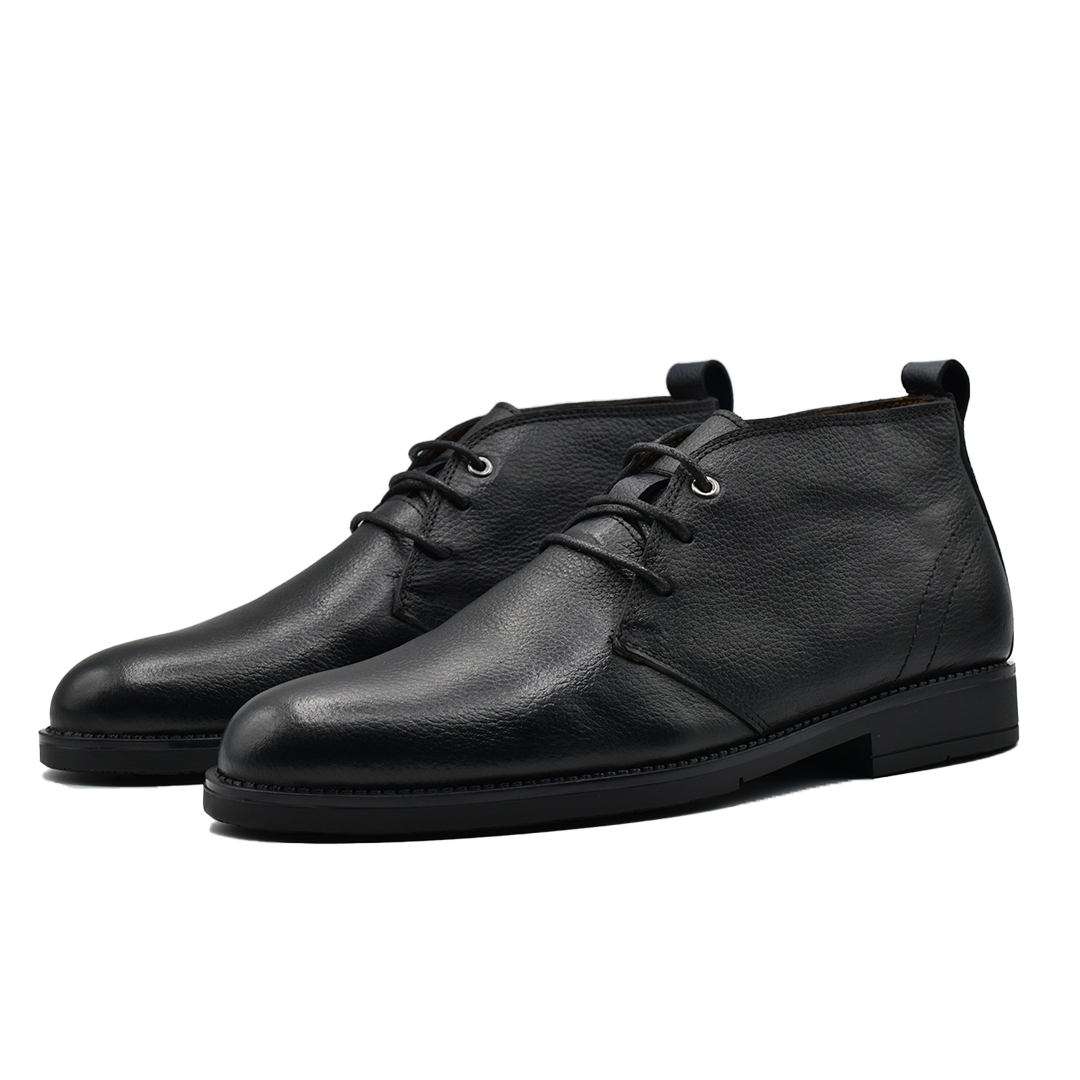 BOTTINE EN CUIR Derby noir