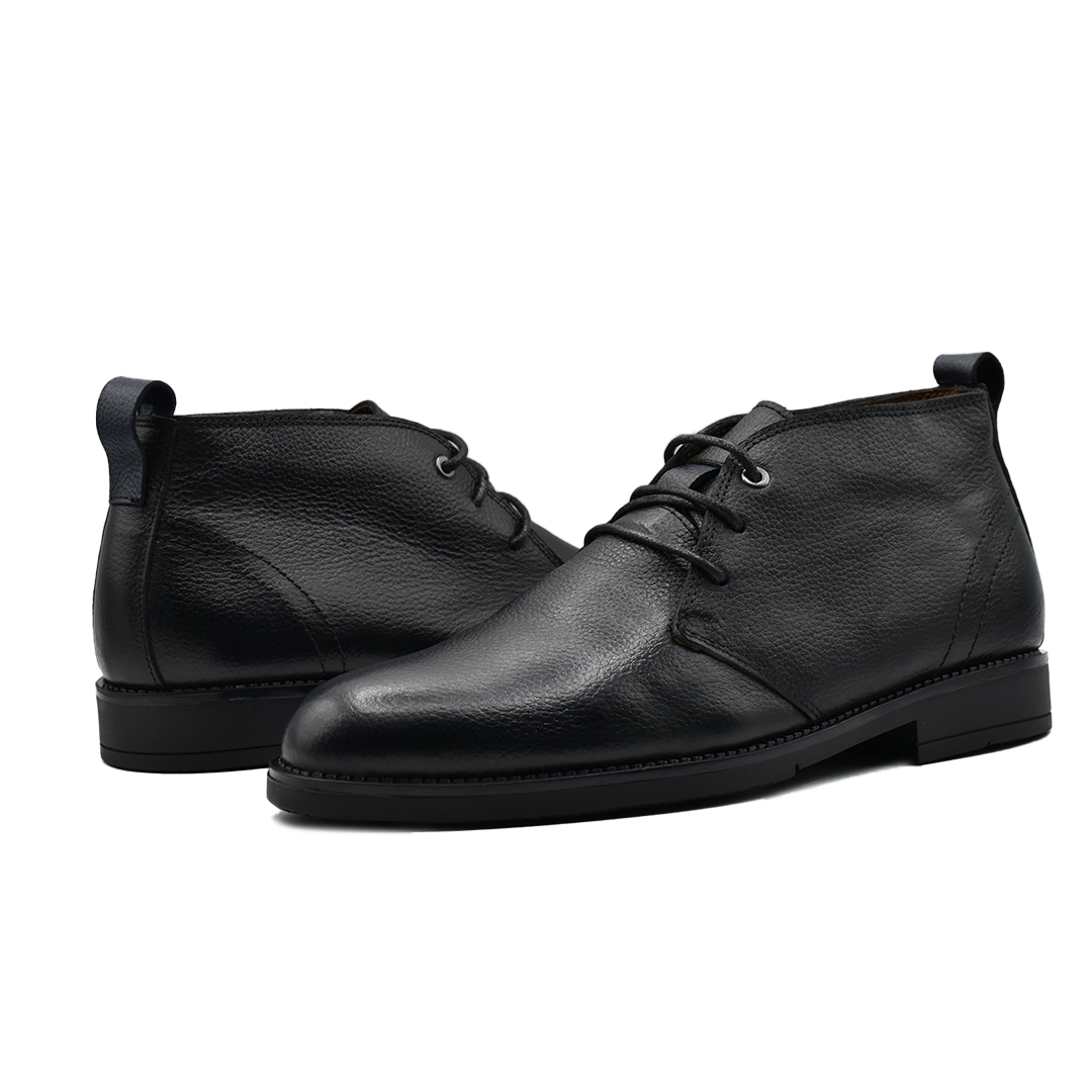 BOTTINE EN CUIR Derby noir