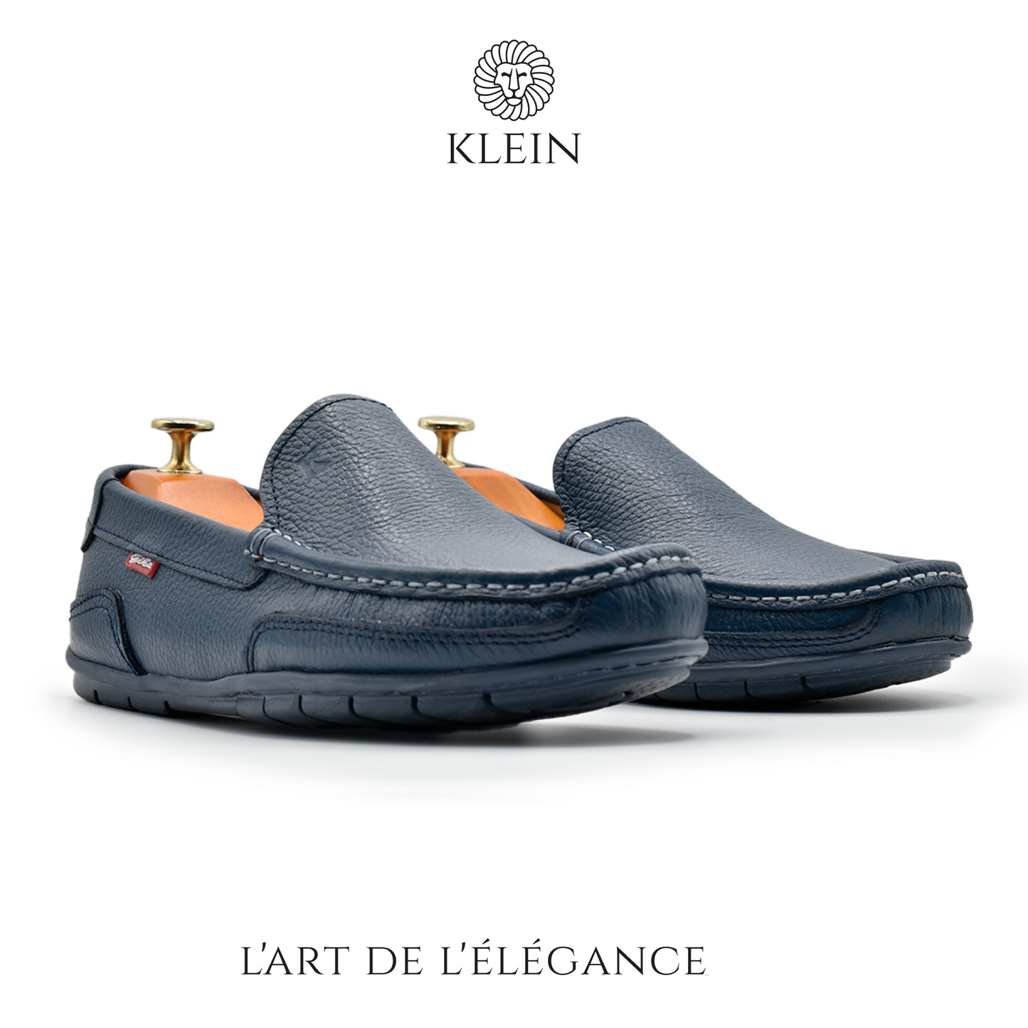 MOCASSIN MONACO BLANC EN CUIR