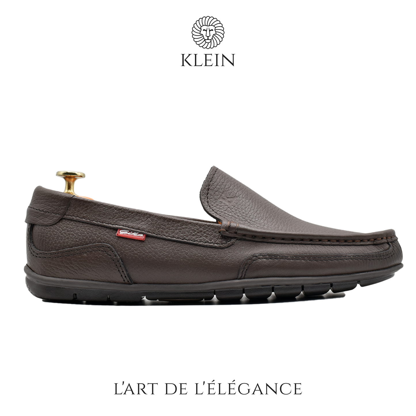 MOCASSIN MONACO MARRON EN CUIR