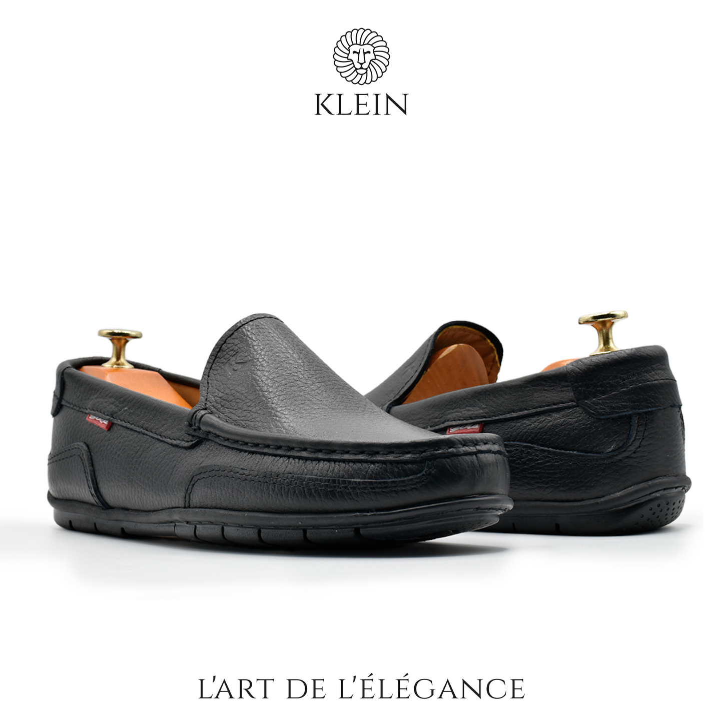 MOCASSIN MONACO BLANC EN CUIR