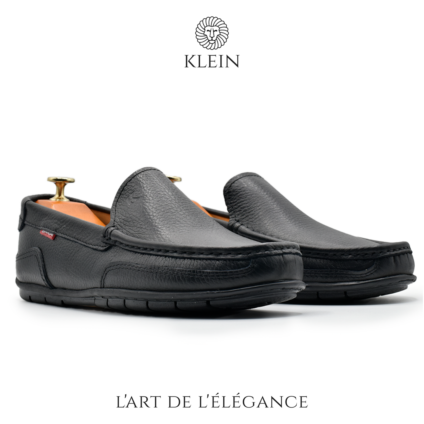 MOCASSIN MONACO BLANC EN CUIR